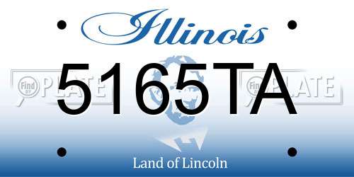 5165TA Illinois License Plate