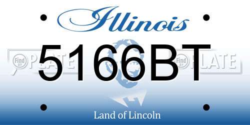 5166BT Illinois License Plate