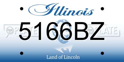 5166BZ Illinois License Plate