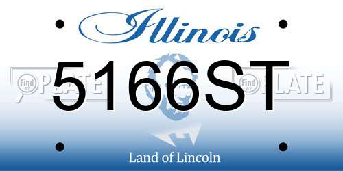 5166ST Illinois License Plate