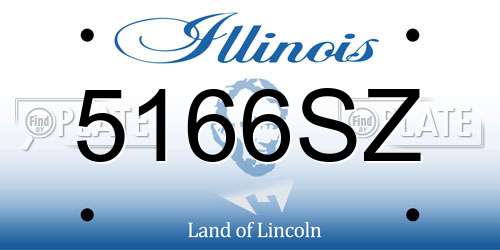 5166SZ Illinois License Plate