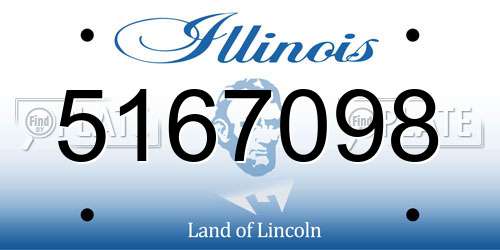 5167098 Illinois License Plate