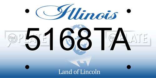 5168TA Illinois License Plate