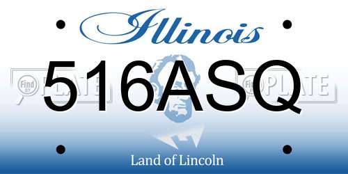 516ASQ Illinois License Plate