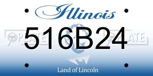 516B24 Illinois License Plate