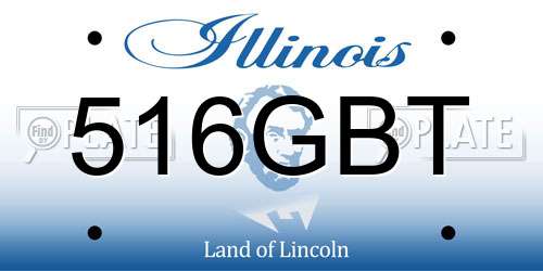 516GBT Illinois License Plate