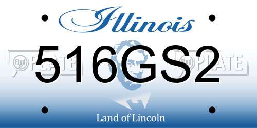 516GS2 Illinois License Plate