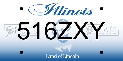 516ZXY Illinois License Plate