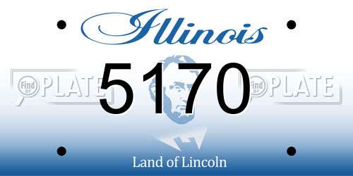 5170 Illinois License Plate