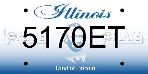5170ET Illinois License Plate
