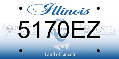 5170EZ Illinois License Plate