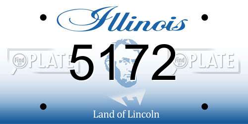 5172 Illinois License Plate