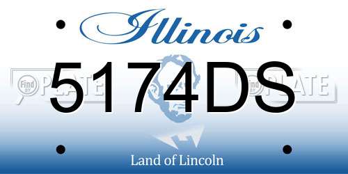 5174DS Illinois License Plate
