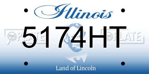 5174HT Illinois License Plate