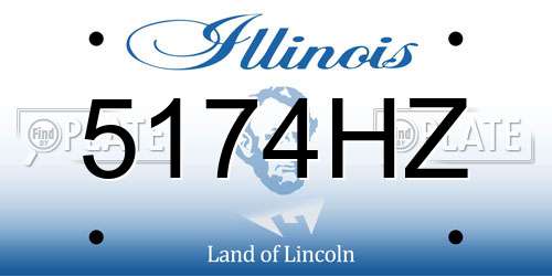 5174HZ Illinois License Plate