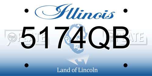 5174QB Illinois License Plate