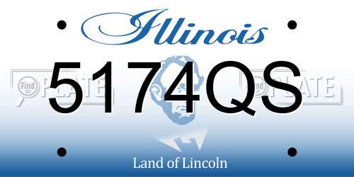 5174QS Illinois License Plate