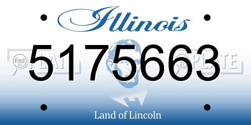 5175663 Illinois License Plate