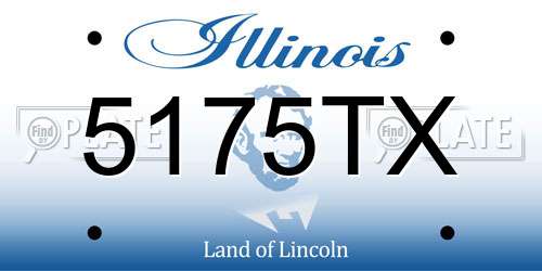 5175TX Illinois License Plate