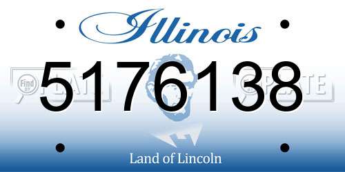 5176138 Illinois License Plate