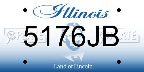 5176JB Illinois License Plate