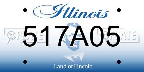 517A05 Illinois License Plate