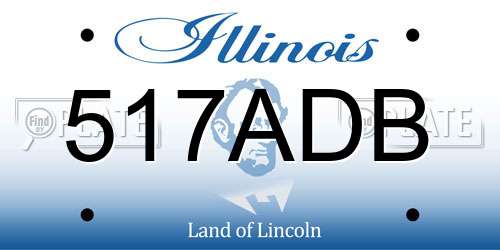 517ADB Illinois License Plate