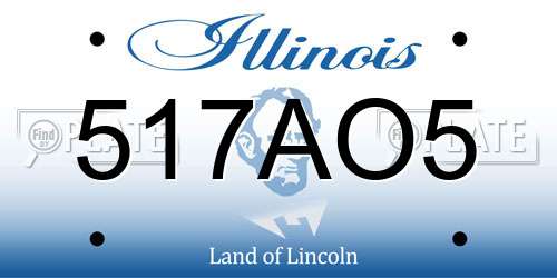 517AO5 Illinois License Plate
