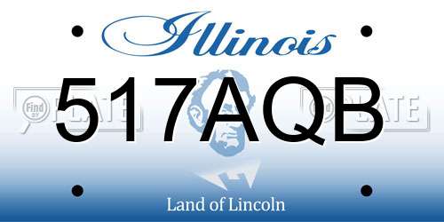 517AQB Illinois License Plate