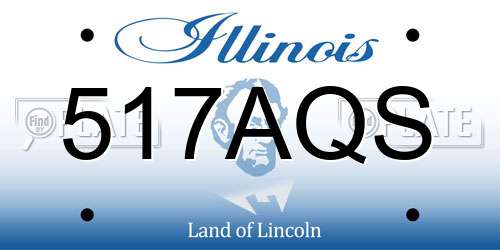 517AQS Illinois License Plate
