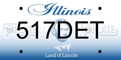 517DET Illinois License Plate