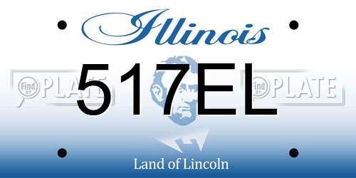 517EL Illinois License Plate