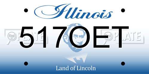 517OET Illinois License Plate