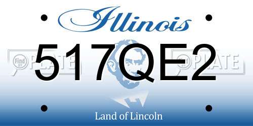 517QE2 Illinois License Plate