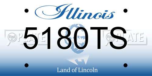 5180TS Illinois License Plate