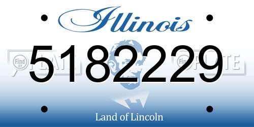 5182229 Illinois License Plate