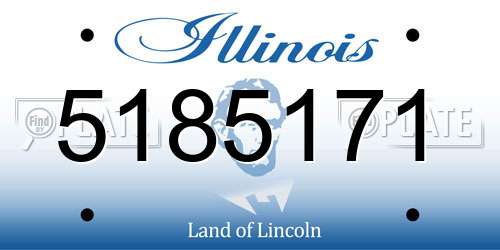 5185171 Illinois License Plate