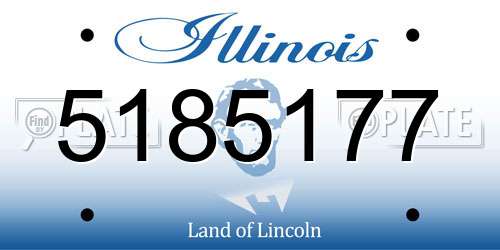 5185177 Illinois License Plate