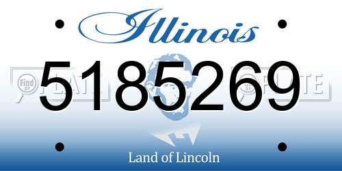5185269 Illinois License Plate