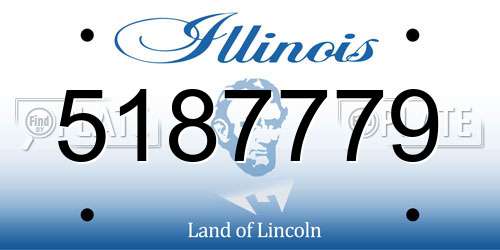 5187779 Illinois License Plate