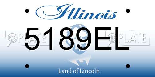 5189EL Illinois License Plate