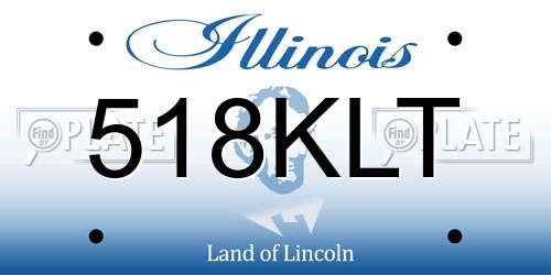 518KLT Illinois License Plate
