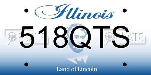 518QTS Illinois License Plate