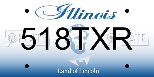 518TXR Illinois License Plate