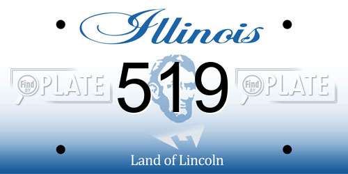 519 Illinois License Plate
