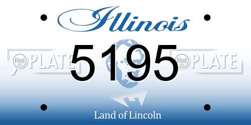5195 Illinois License Plate