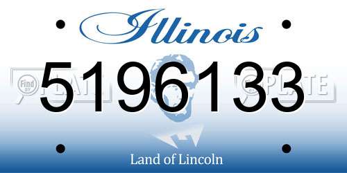 5196133 Illinois License Plate