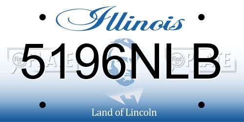 5196NLB Illinois License Plate
