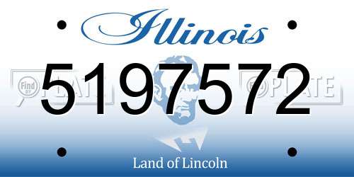 5197572 Illinois License Plate