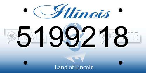 5199218 Illinois License Plate